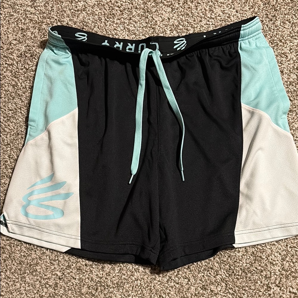 Under Armour Black and White Performance Shorts